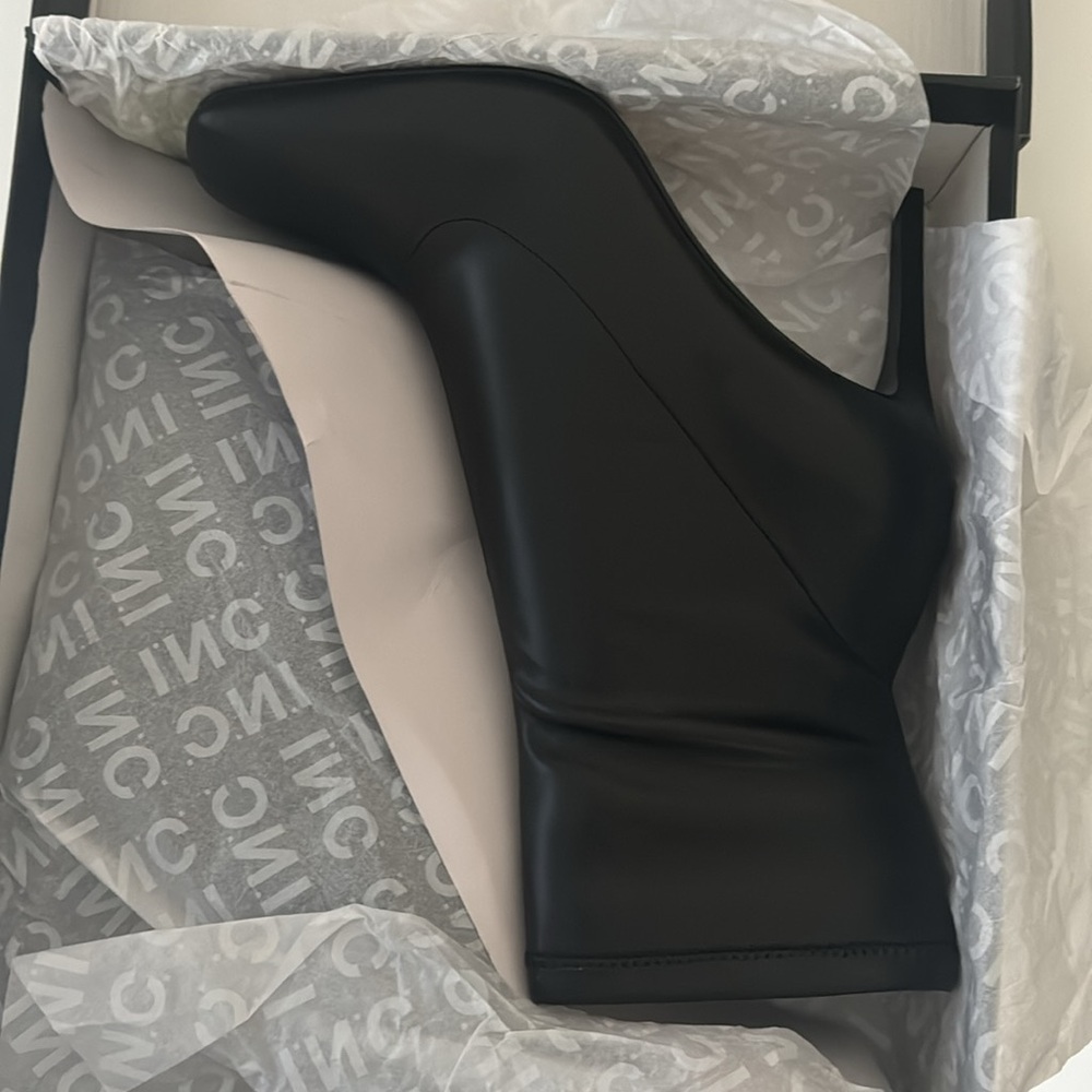 INC Womens Vidalia Faux Leather Square Toe Ankle Boots size 11, NWB - Picture 5 of 9